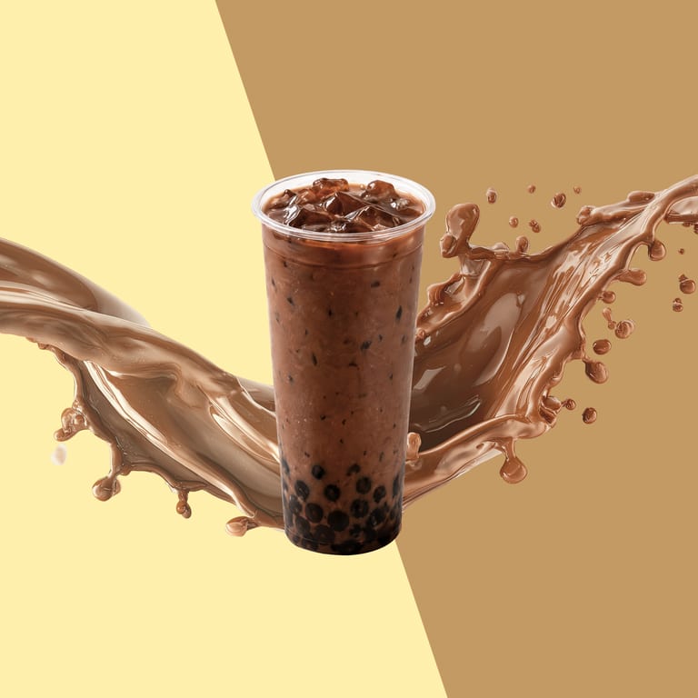 Delicious Chocolate Boba Tea