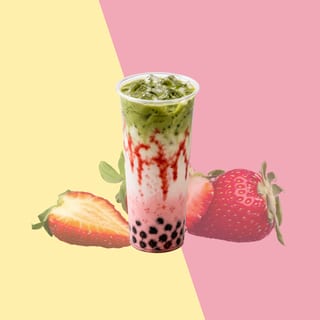 Kyoto Strawberry Pink Matcha Latte 
