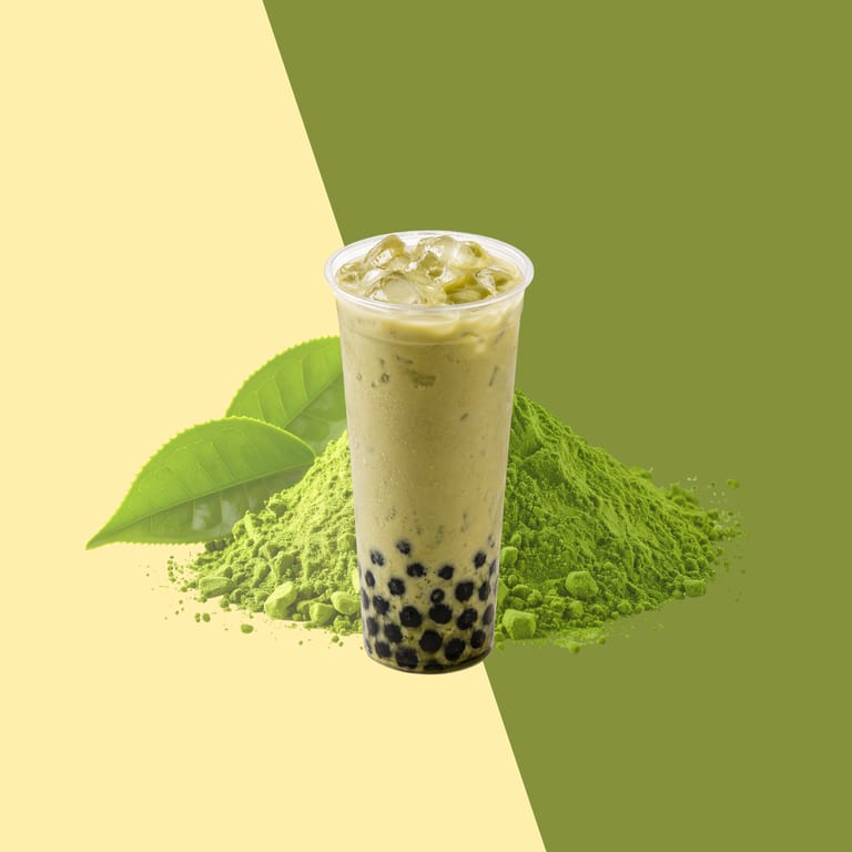 Delicious Matcha Milk Tea